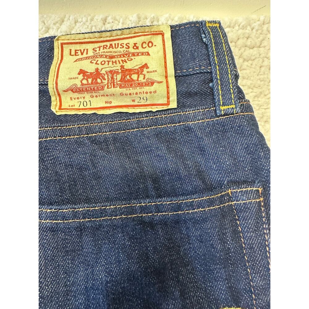Vintage 1950s Levis Womens 701 Selvedge Big E Jeans Size 29 - Picture 10 of 16